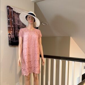 Rebellion Pink Lace Dress
